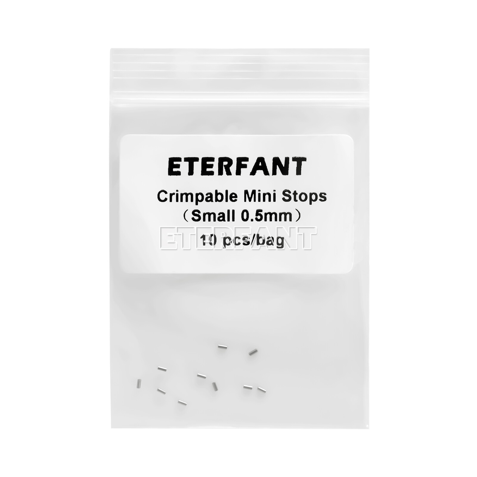 10PCs ETERFANT Dental Crimpable Mini Stops 0.5mm Crimpable Hooks Round Wires