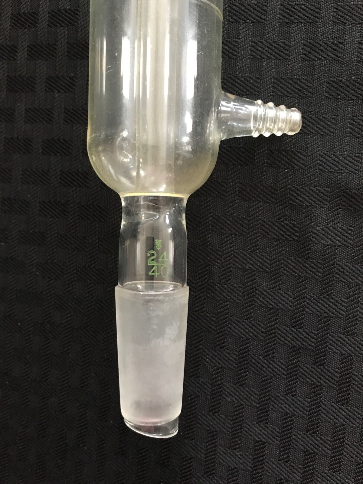 PYREX 24/40 Glass Liebig Distillation Condenser 356mm Jacket 41mm OD 2400-400