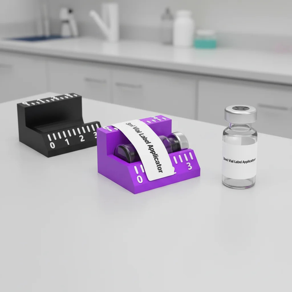 PET 3Ml/10Ml Vial Label Applicator Easy Alignment Precise Application Sticker Al