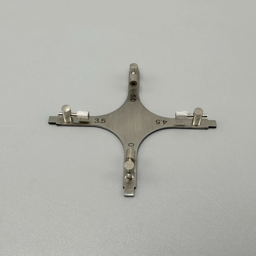 Dental Orthodontic Bracket Positioner with Cross Star Gauge Bracket Positioning
