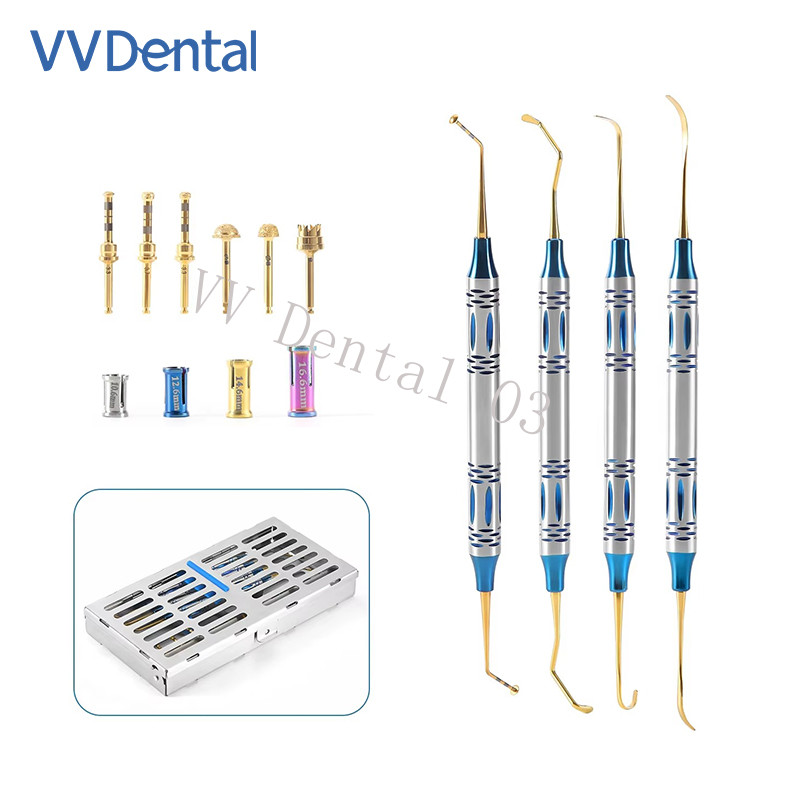 Dental Sinus Lifting Elevation Kit Crestal Drills Stoppers Elevation Instruments