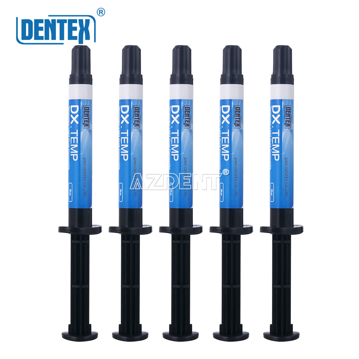 Dentex Dental Temporary Flow Light Cure Filling Composite Resin Blue 2.5g/pcs