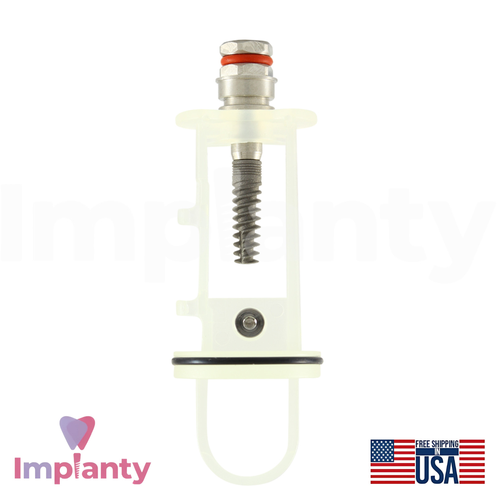 10x GDT RBM Spiral Dental Fixture Int Hex Hex 2.42mm Slim Platform 2.0mm Sterile