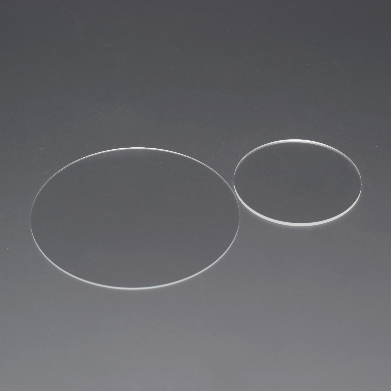 D100x0.1/0.2/0.5mm Quartz Glass Wafer Ultrathin JGS2 Fused Silica Single Crystal