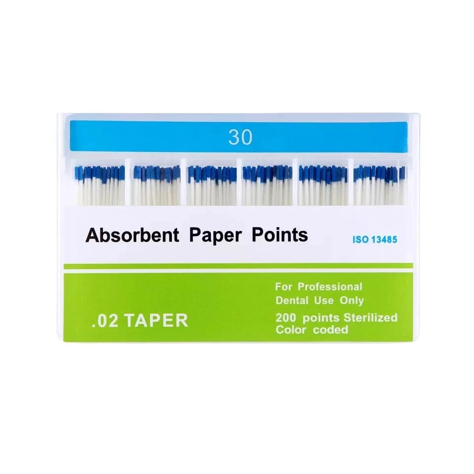 7 Size Dental Endodontic Endo Taper 0.02/0.04/0.06 Absorbent Paper Points #15-40