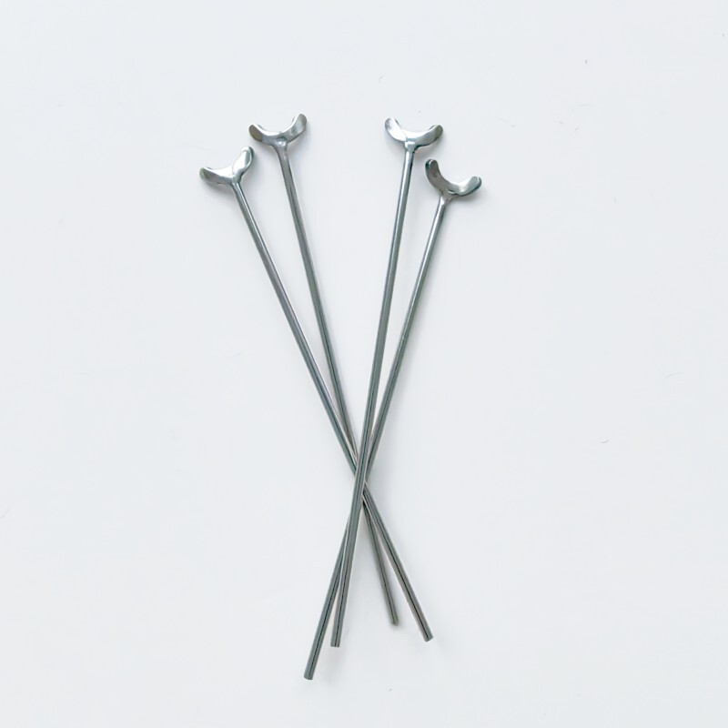 10/Lot Dental Ball Retainer J Clasp Oblique Clasps Bars 0.9mm Y-Type Scheu Style