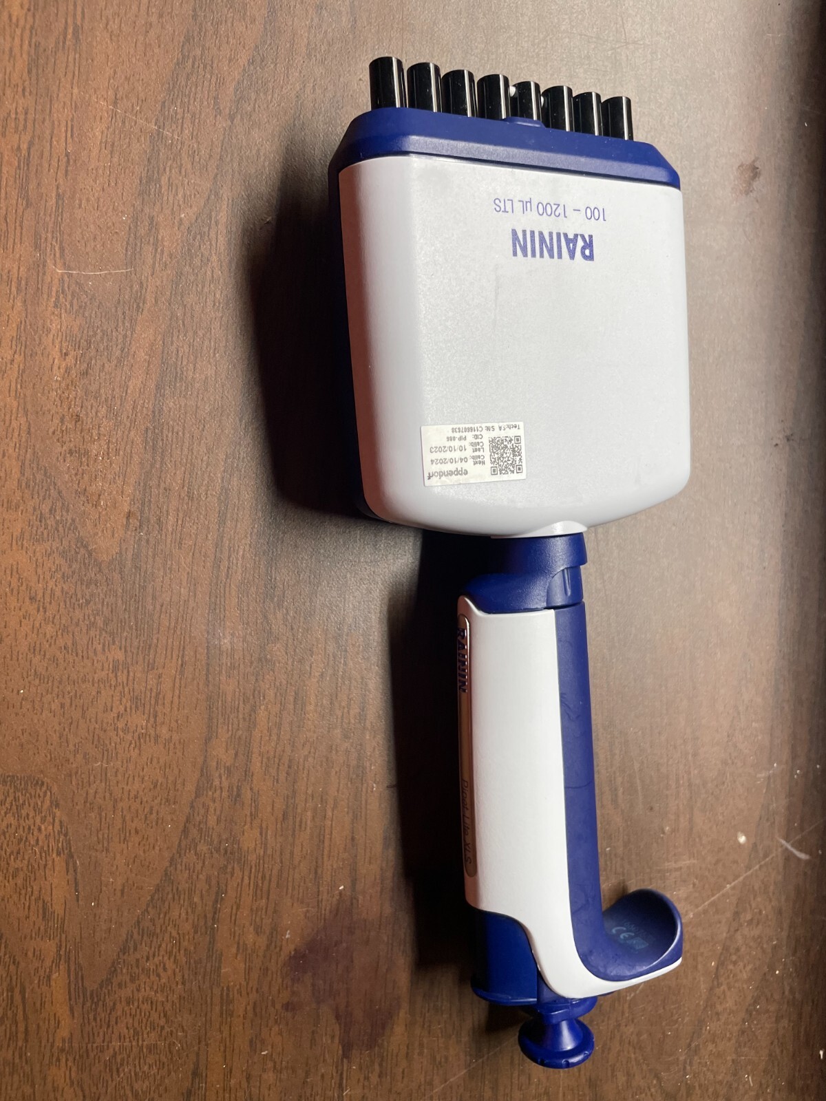 Rainin Pipet-lite XLS Pipettor pipet LTS multichannel L1200 1200ul 8 channel