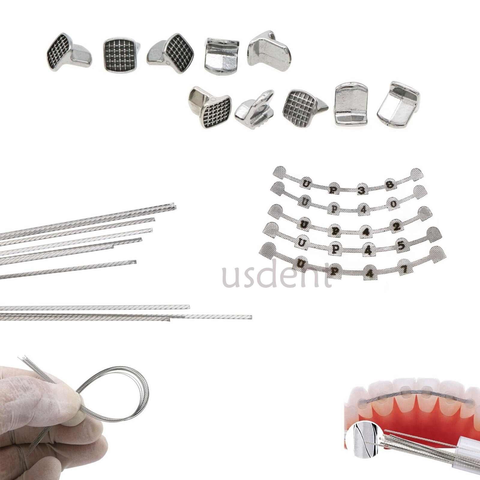 Dental Ortho Bonding Splits Tongue Tamers Flat Strand Lingual Retainer Wire