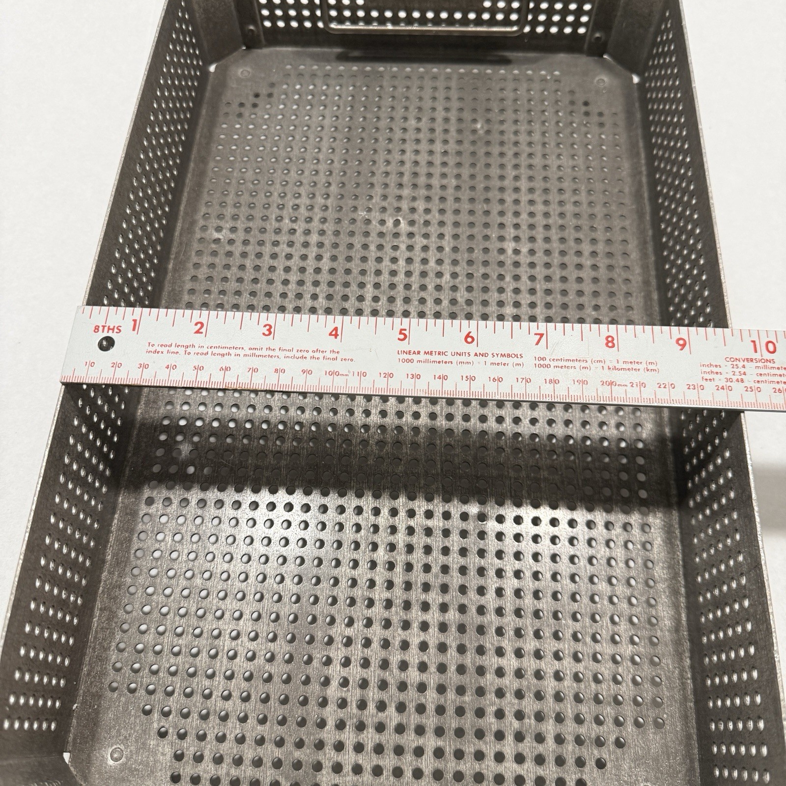 2-Perforated Aluminum Trays w/Handles 15 3/4”X9 1/2” Sterilization Containers