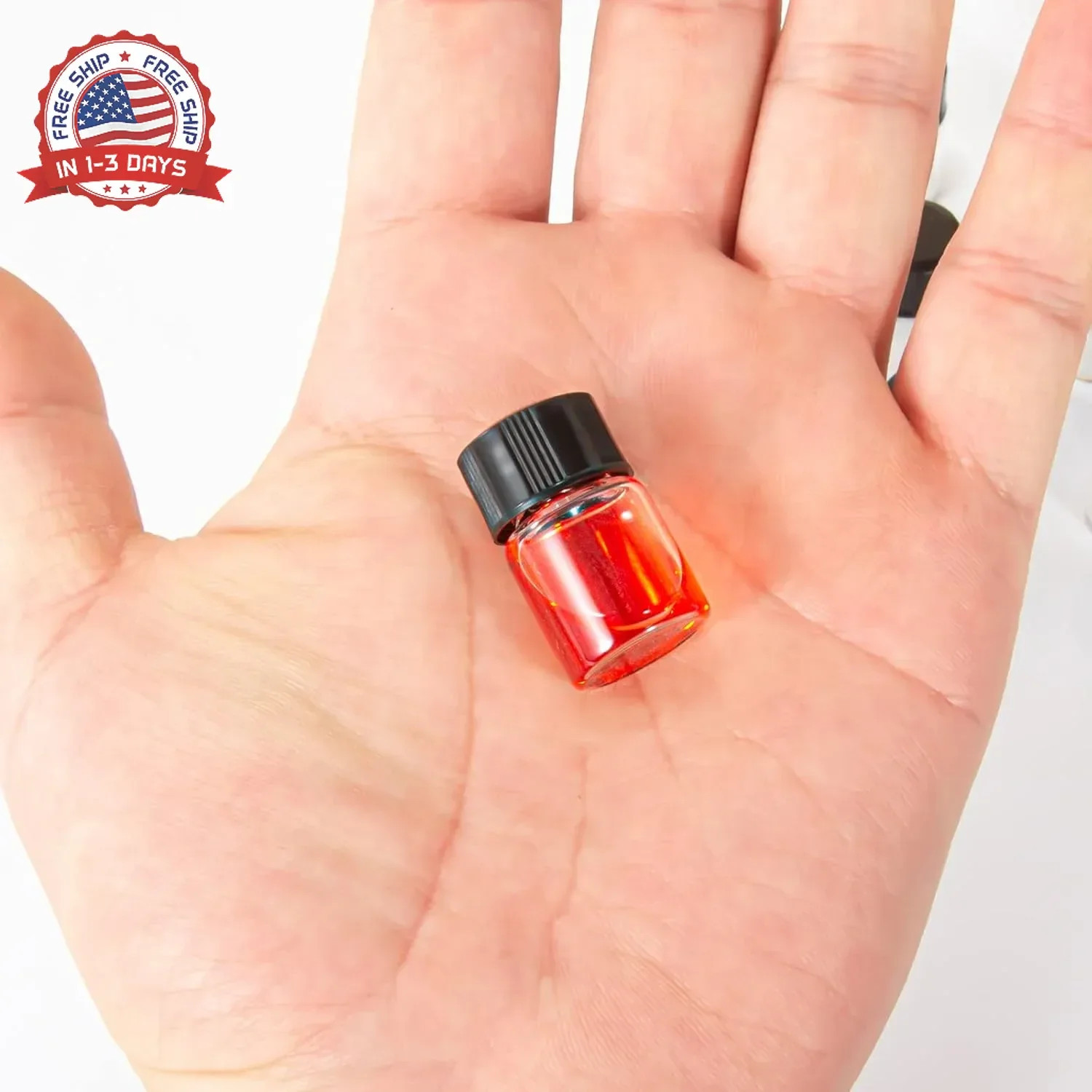 2ml Clear Small Glass Vials 100pcs with Screw Caps(100pcs)