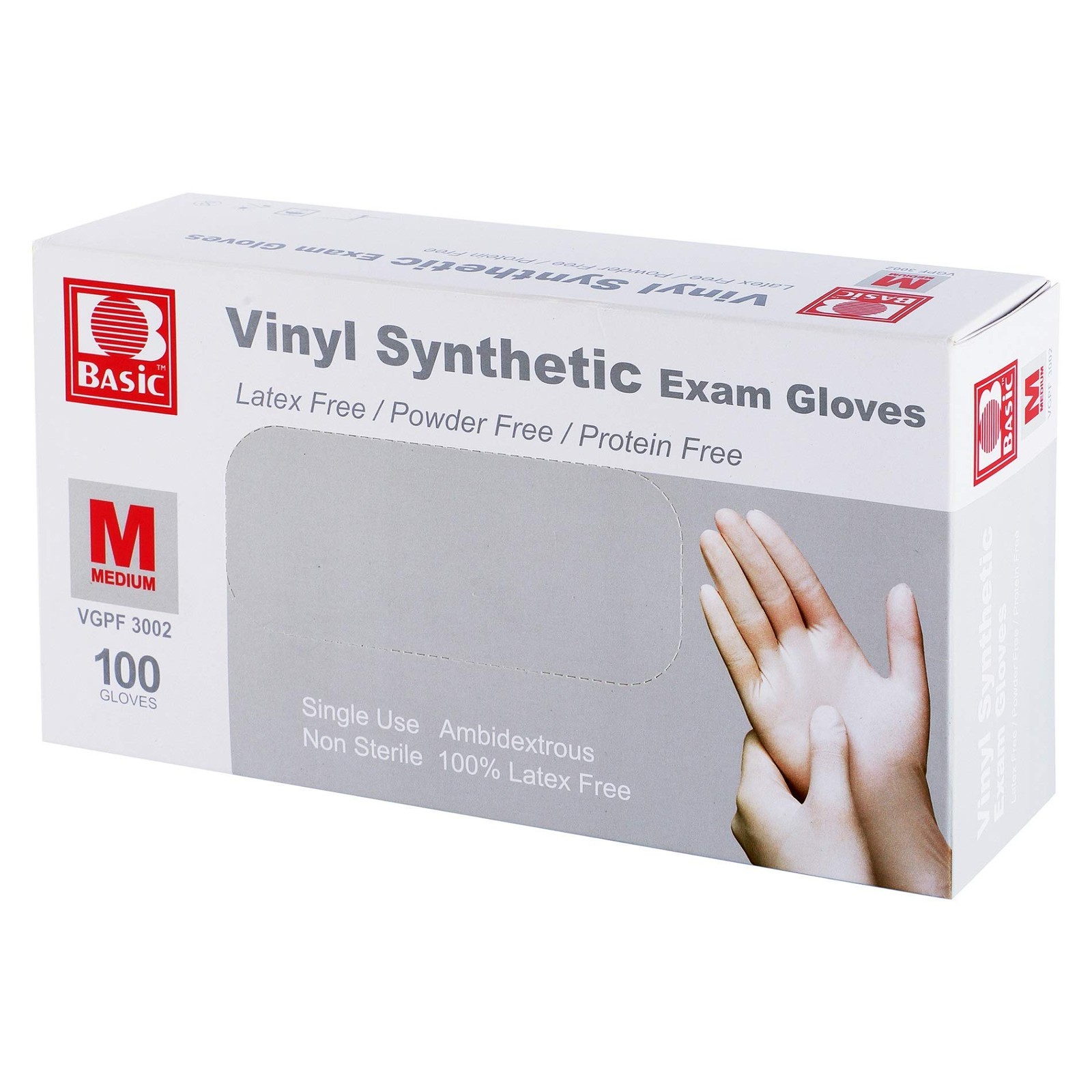 Oh! Trendy Disposable Medical Clear Vinyl Medium (Pack of 100), A-clear M