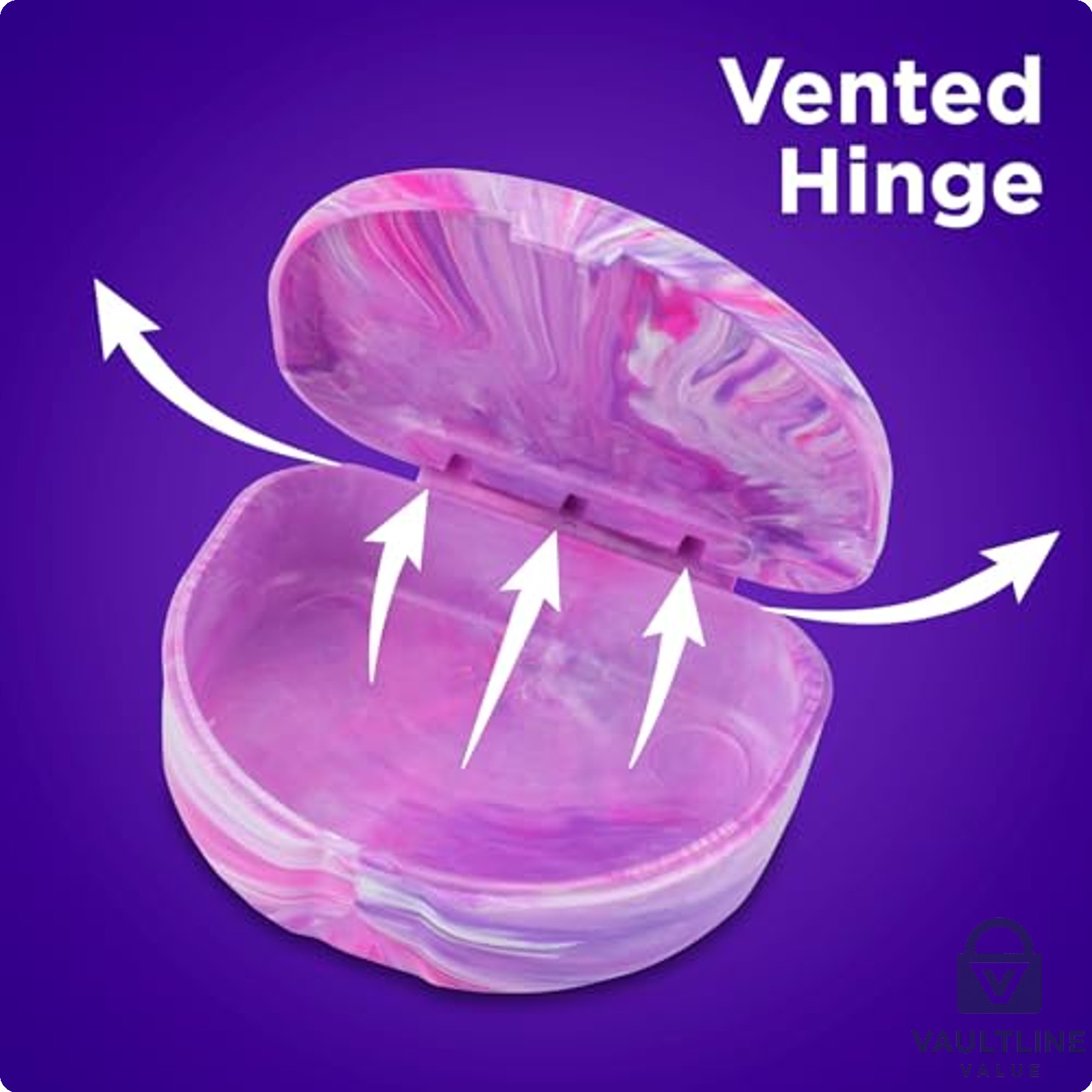 3 Pack Practicon Marble Retainer Cases – BPA Free Plastic Aligner Holders