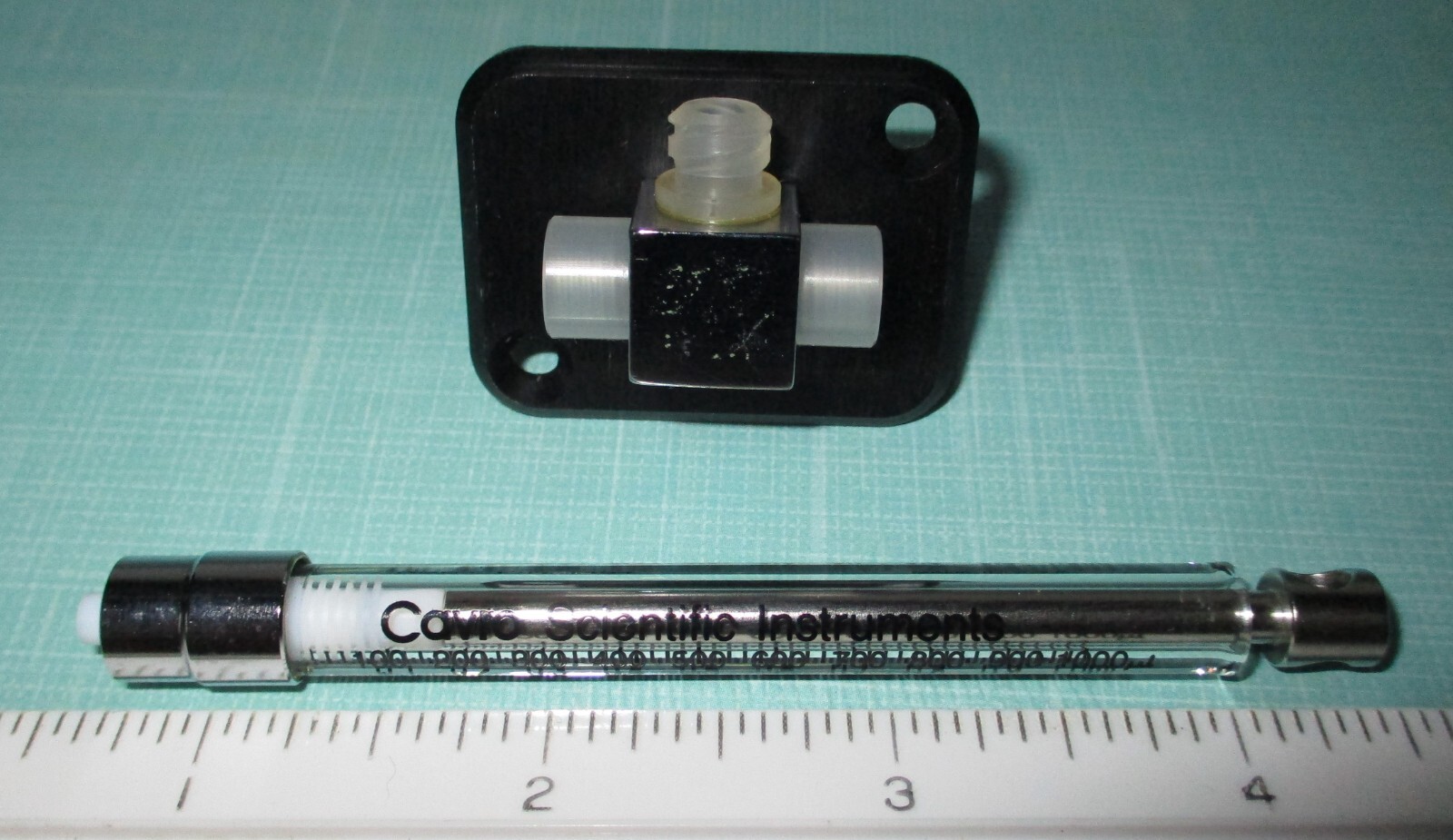 TECAN Cavro Scientific XL XLP 2-Port Valve 1.0mL Syringe Adapter Assy P/N 1464