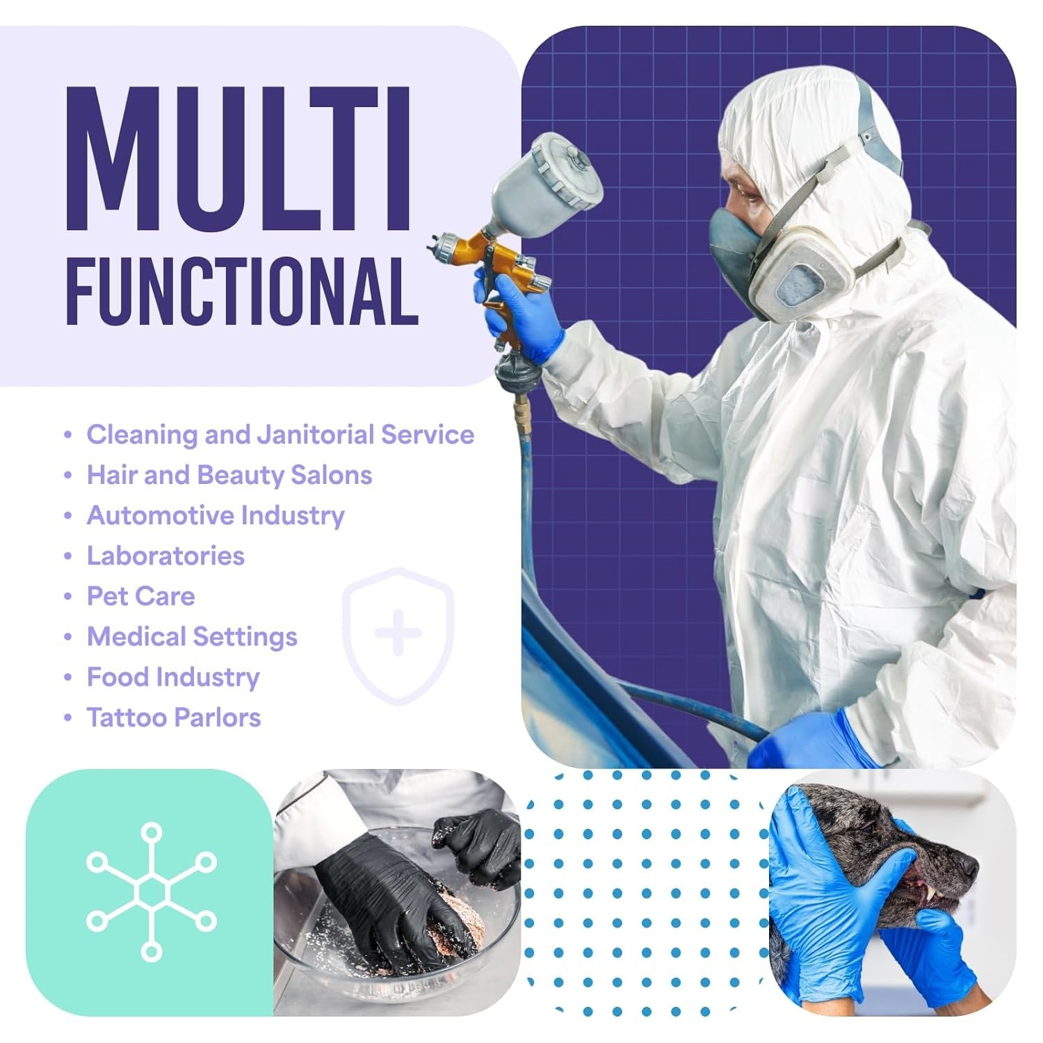 Nitrile Gloves Disposable – Available in 200 & 2,000 pcs – Medical Grade, Che…