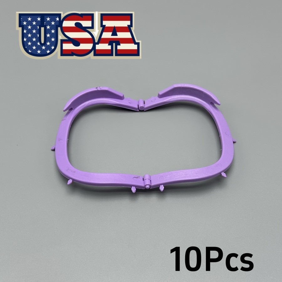 10Pcs Plastic Rubber Dam Frame Dental Foldable Hager Light X-Ray Film Bracket US