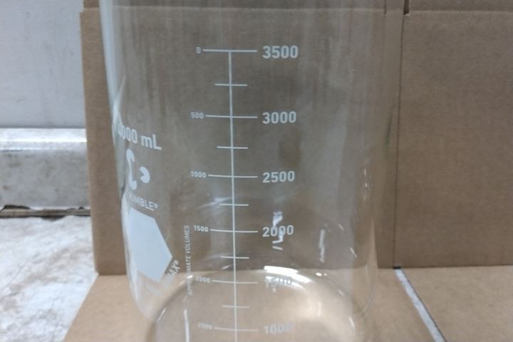 Kimble 14000-4000 2 Pk 4 L Capacity Borosilicate Glass Beaker