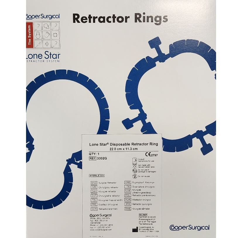 *1-Pack* Cooper Surgical Lone Star Retractor Ring System Sterile 3302G