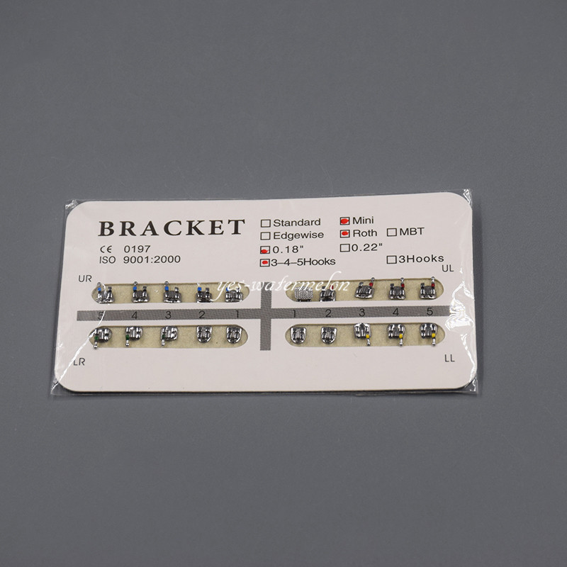1 Pack Dental Orthodontics Brackets Braces Mini Roth 018 345 Hooks 20 Pcs/Set