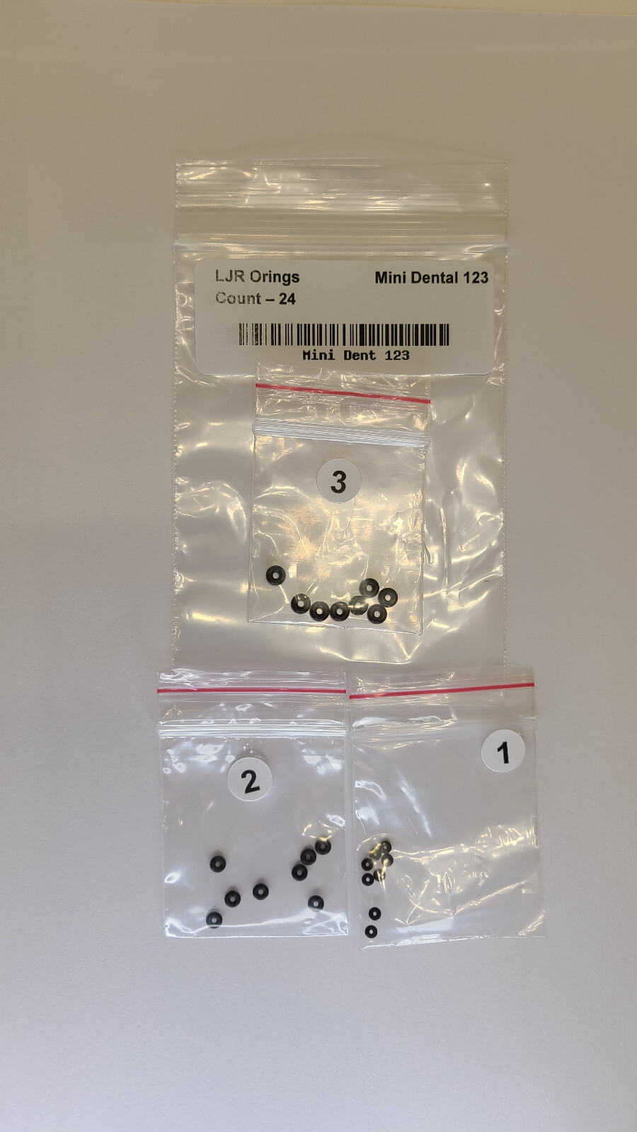 Orings for Micro Mini Dental Implants 8 each of 3 sizes or 24 of 1 size