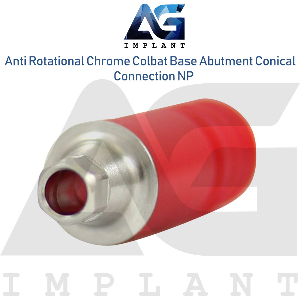 5 Chrome Cobalt Base Anti Rotational NP Conical Connection With Screw 2.25mm