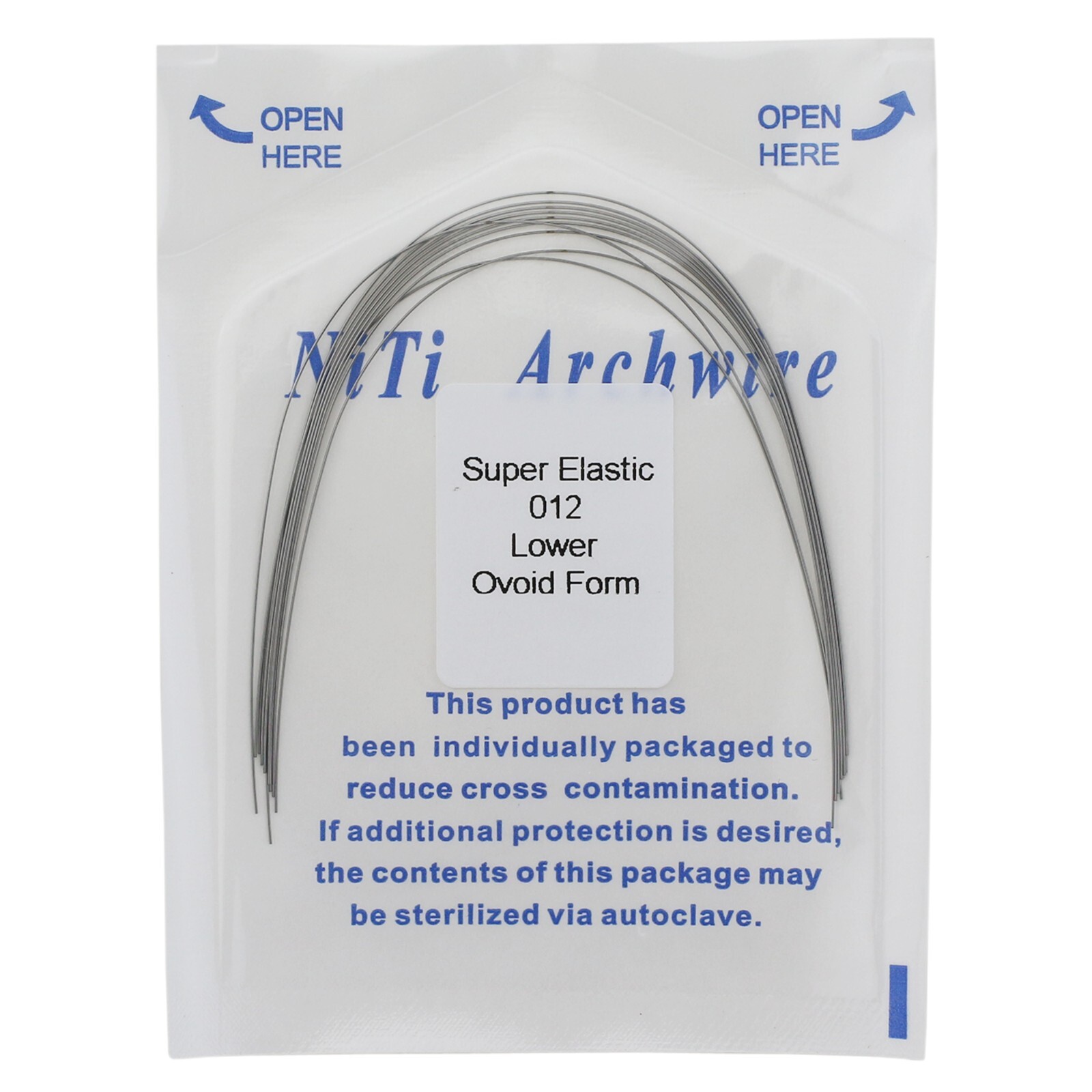 arcos de ortodoncia NiTi Rectangular Round Natural Ovoid Orthodontic Arch Wire