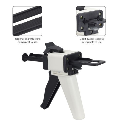 5Kits Dental Impression Mixing Gun Cartridge Dispenser for PVS Material 1:1/2:1