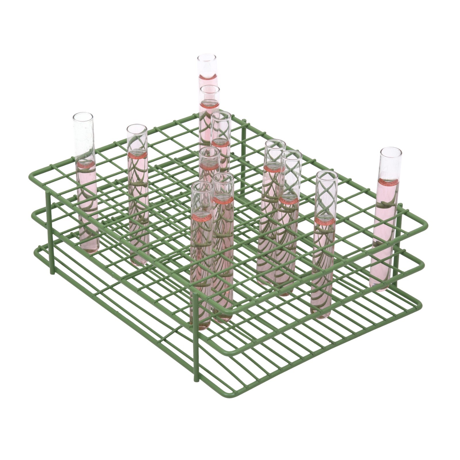 LOT 27 SP Bel-Art Poxygrid Test Tube Rack; For 10-13mm Tubes 108 Places F18753