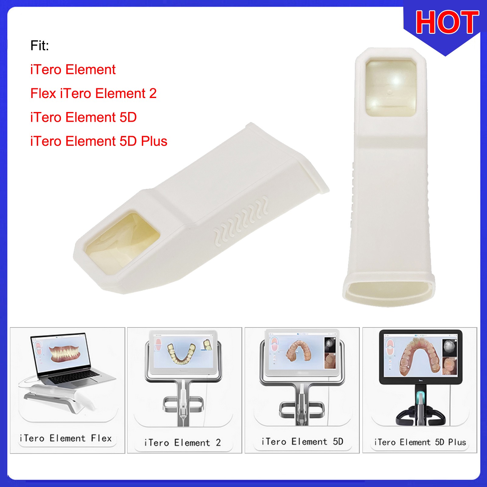 10/15/50Pcs Disposable Scanner Sleeves Dental Protective Cover for iTero Element
