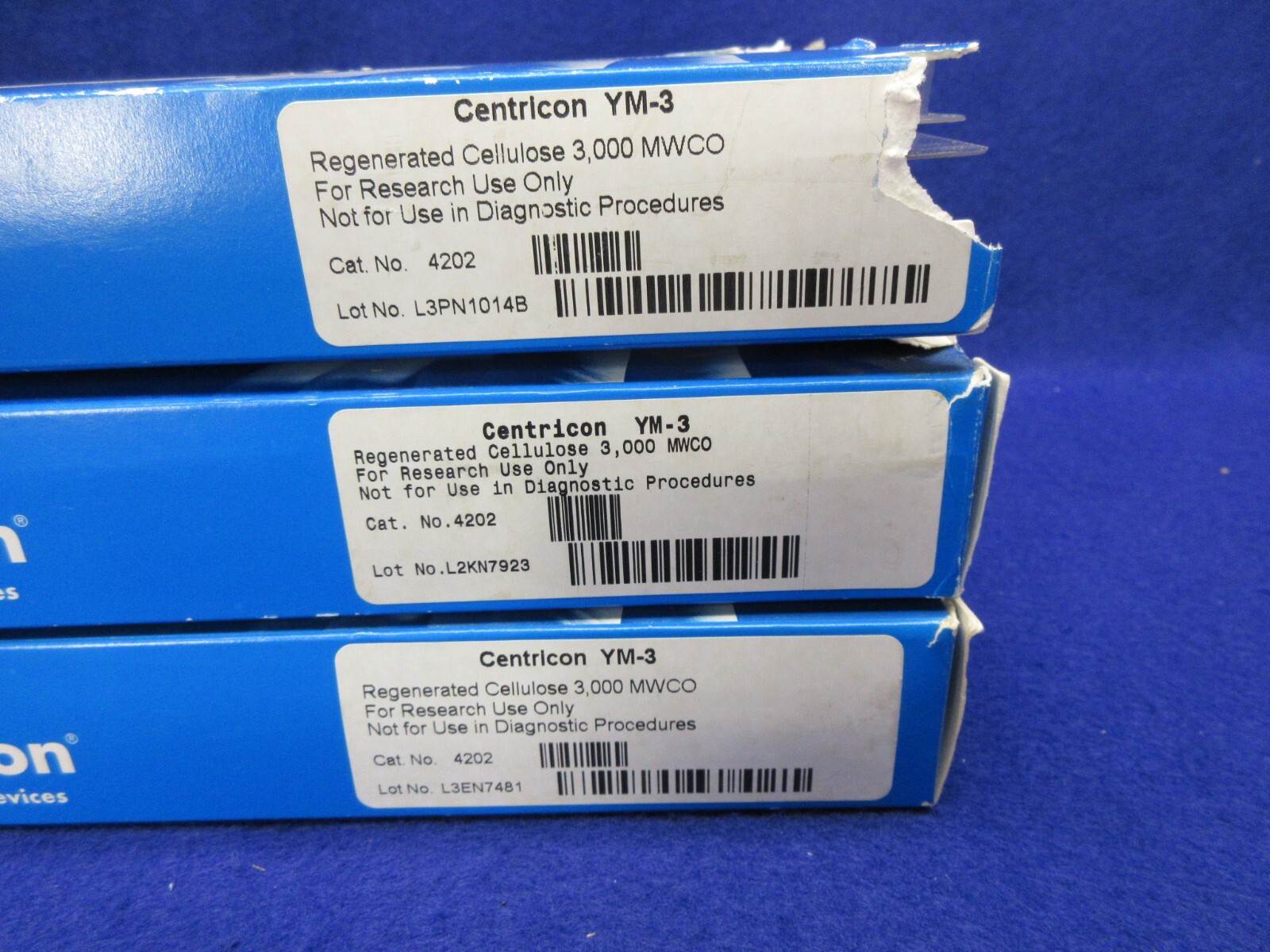 Amicon Millipore Centricon YM-3 Centrifugal Filter up to 2ml 3,000 MWCO 18 pcs