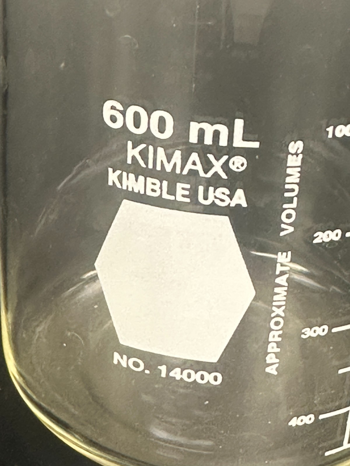 Kimax Kimble USA 600mL Beakers 1400 with Spout (Lot of 1) – NEW
