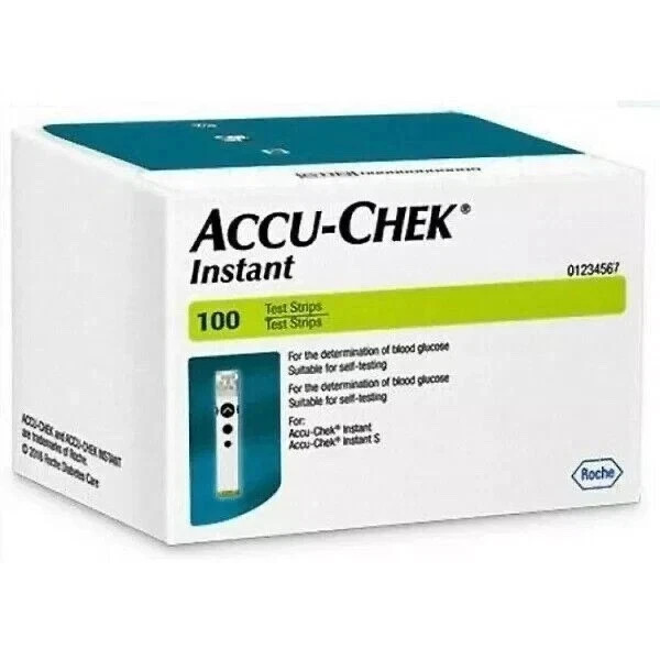 Accu- Chek instant 500 (100 Strips Each) Test Strips Free Shipping