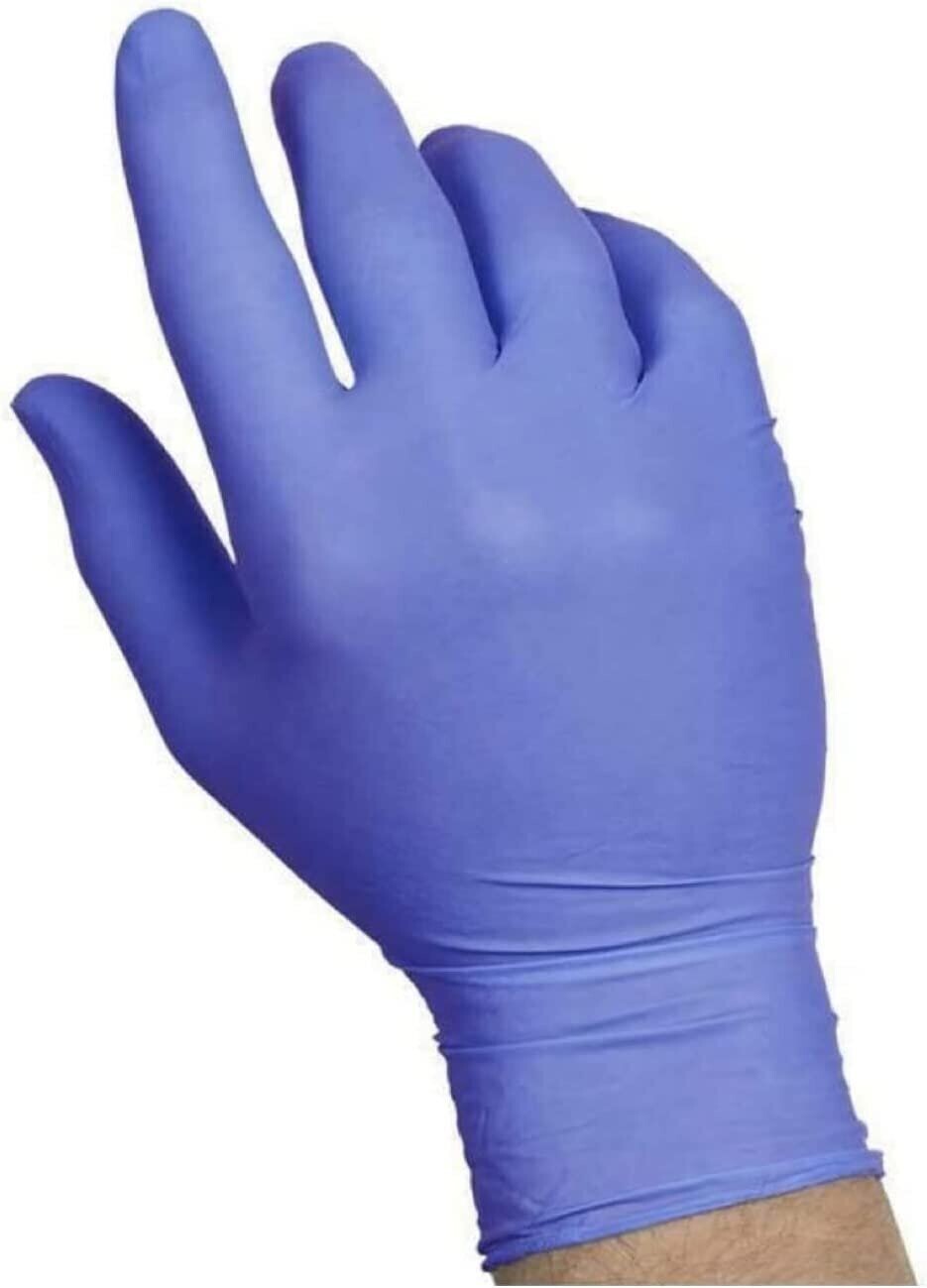 SYSCO HIGH PERFORMANCE NITRILE (Size Medium) BLUE GLOVES 1 /100 CT POWDER FREE