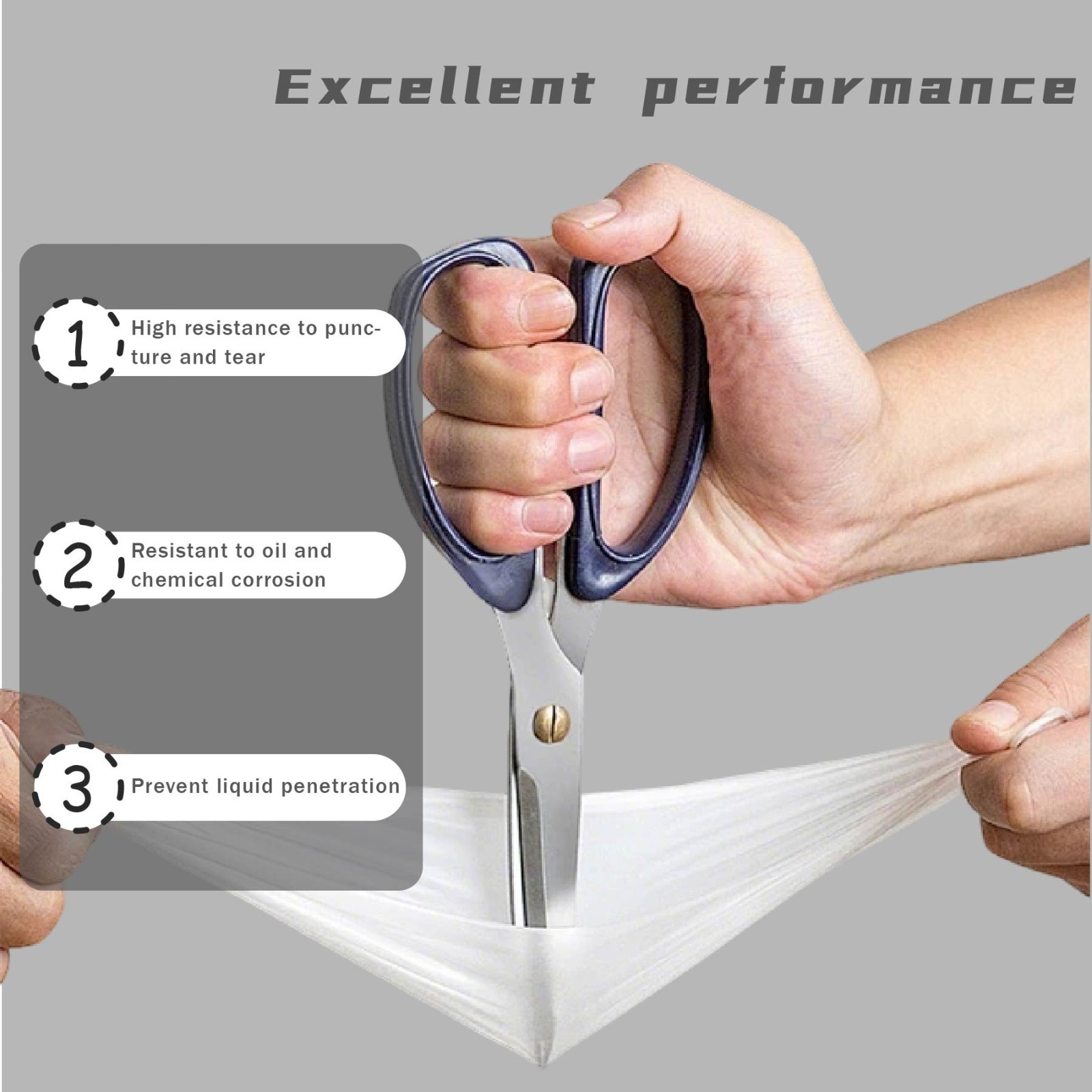 200 Pcs TPE Disposable Gloves Stretchy Food Prep Handling BPA Latex Free Size L