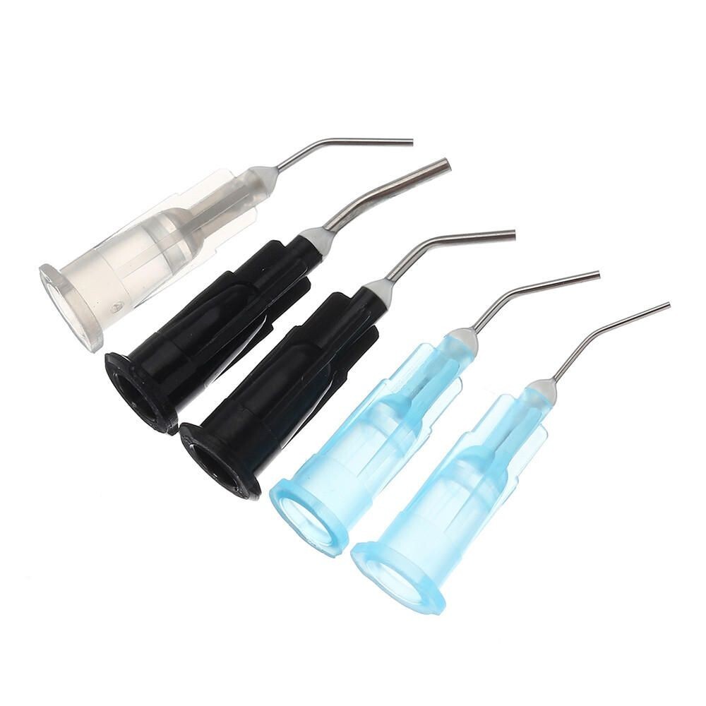 Dental Pre Bent Tip Etchant Needle Tips for Etch Gel Composite Flow Applicator