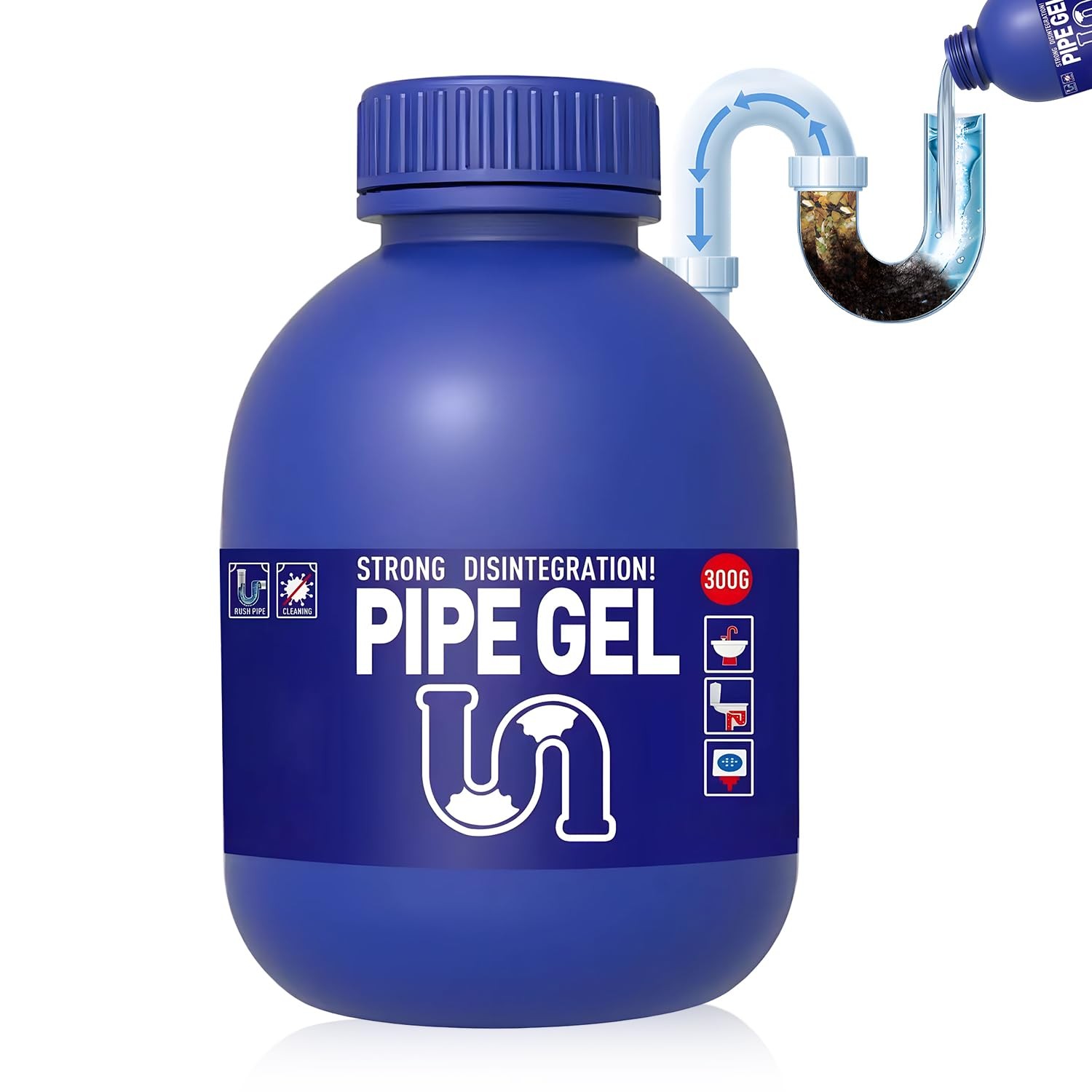 Pipe Bobo Drain Cleaner for Kitchen Sink, Powerful Unclogging,…