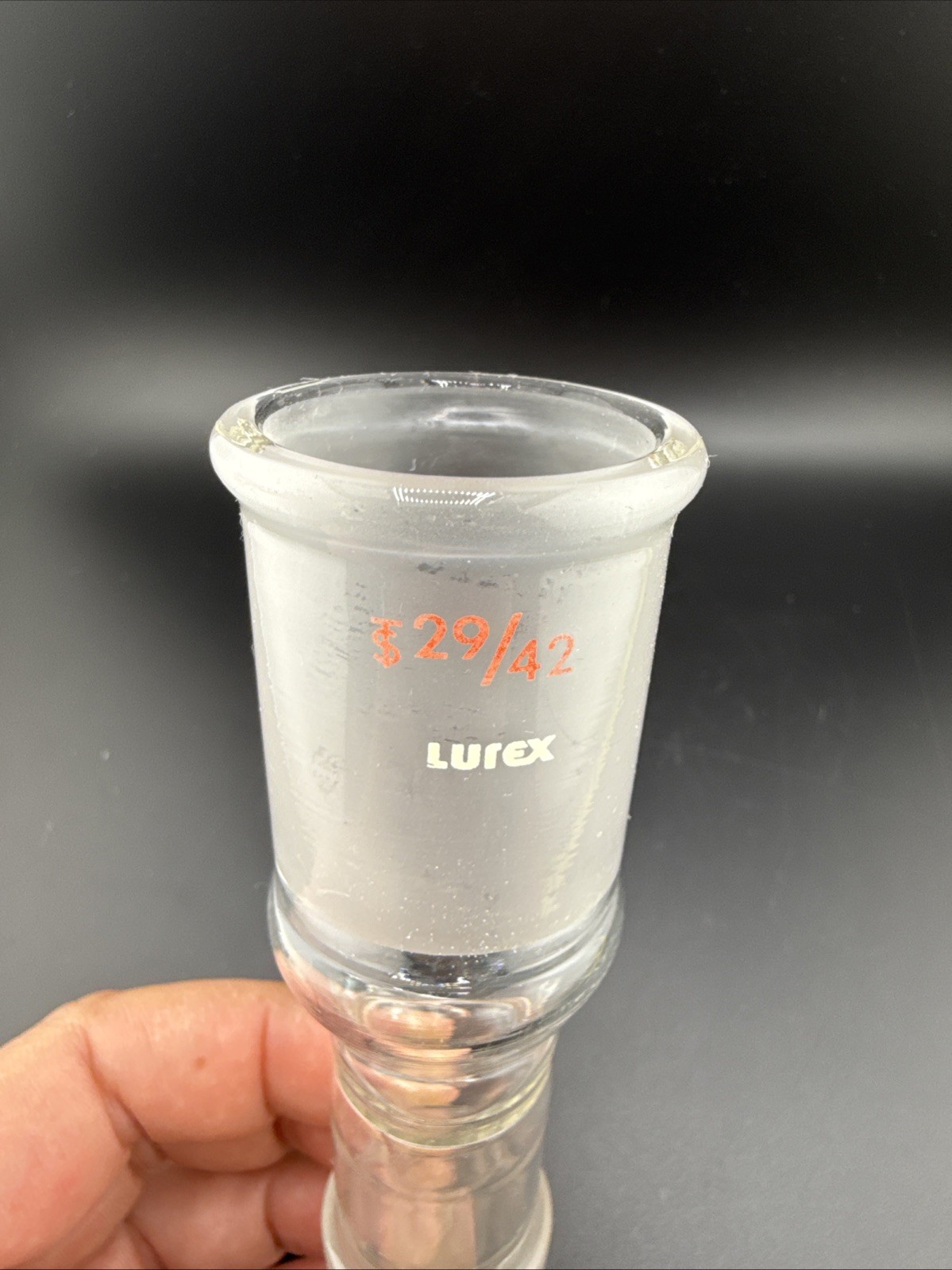 Lot Lab Glass: Cylindrical Dropping Funnel, 3 Neck, 3 Neck W Thermometer Jt & +