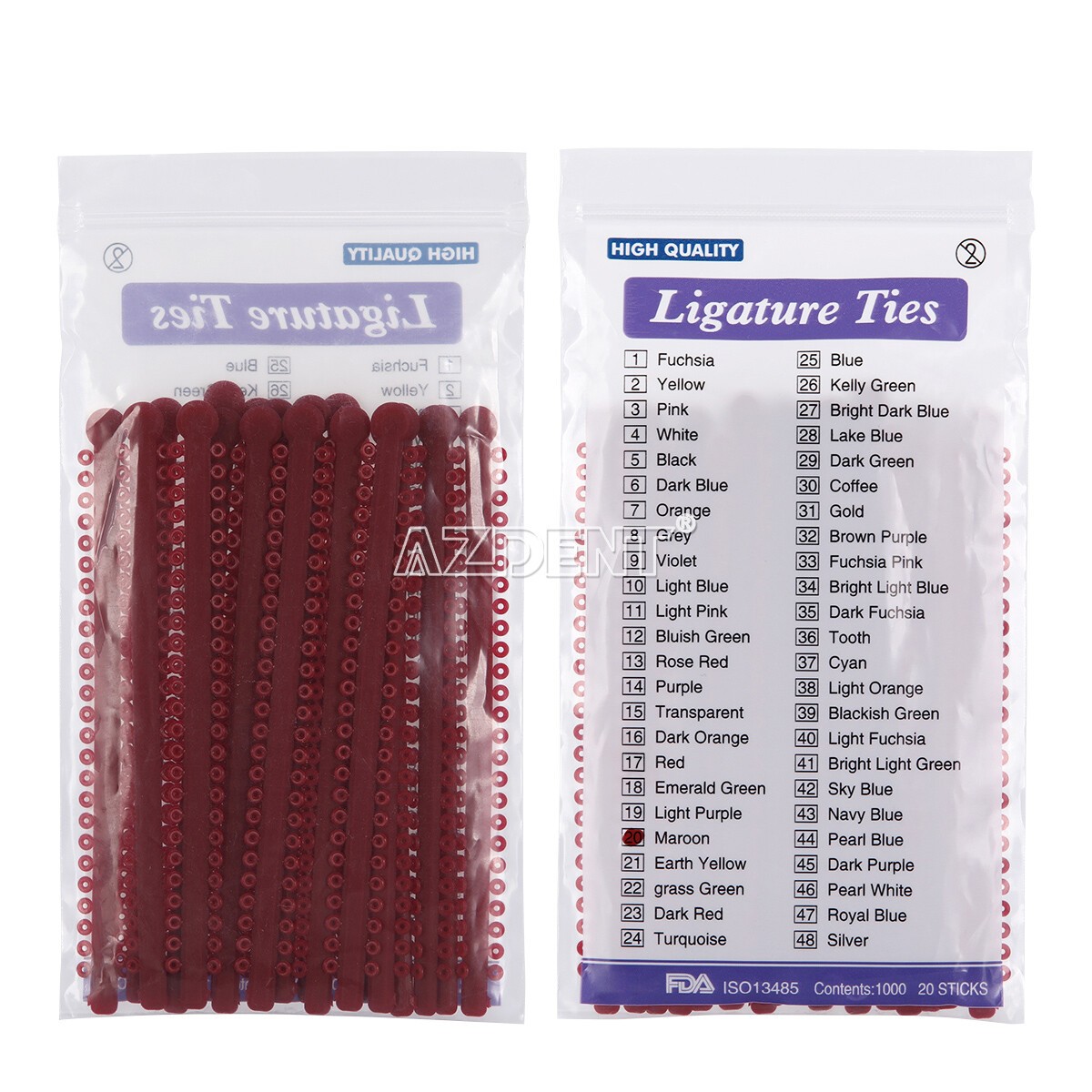 Dental Orthodontic Ligature Ties Elastic Rubber Bands /Bracket Brace Mini Roth