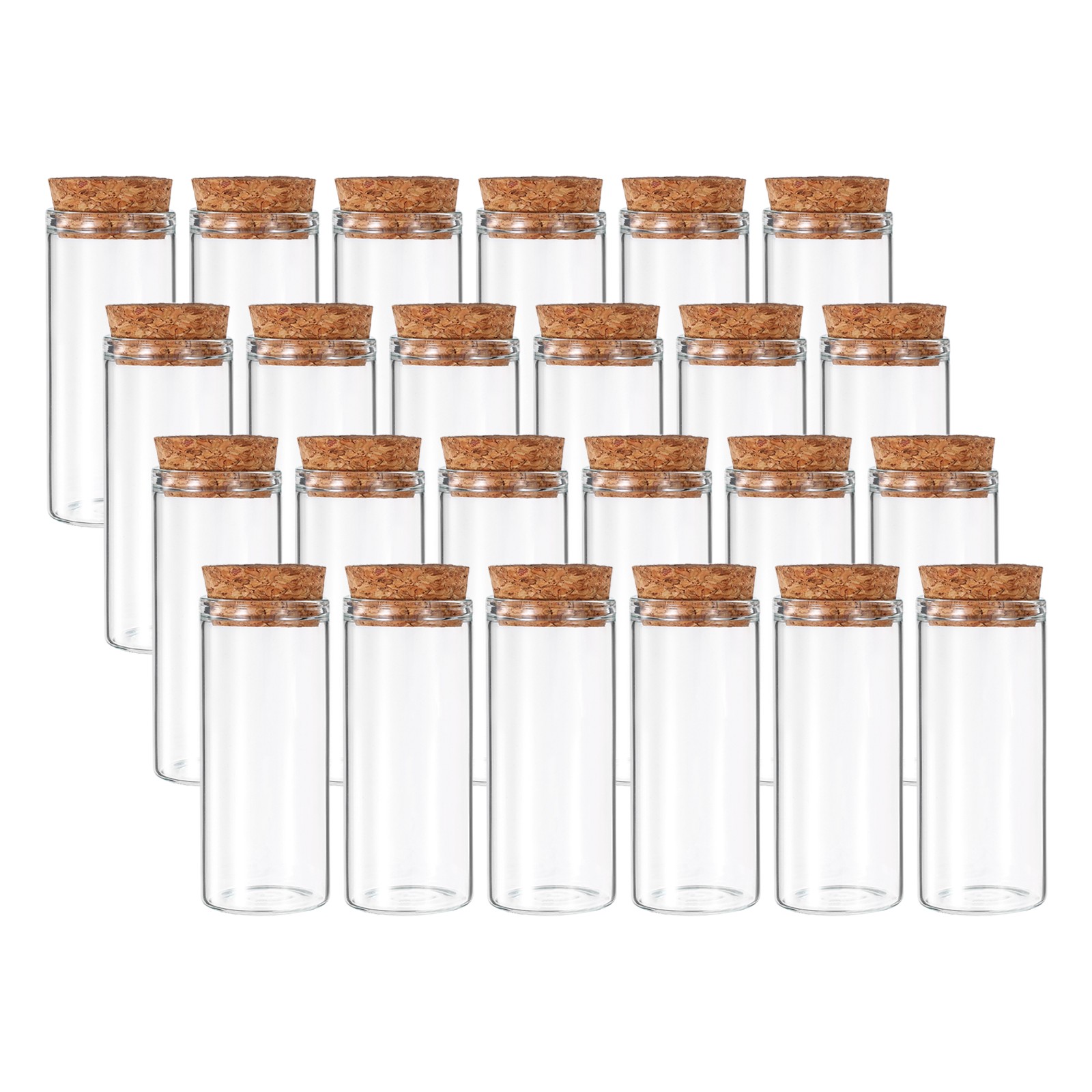 30ml Test Tubes, 24pcs 2.76×1.18 Glass Test Tube Containers with Cork Stopper