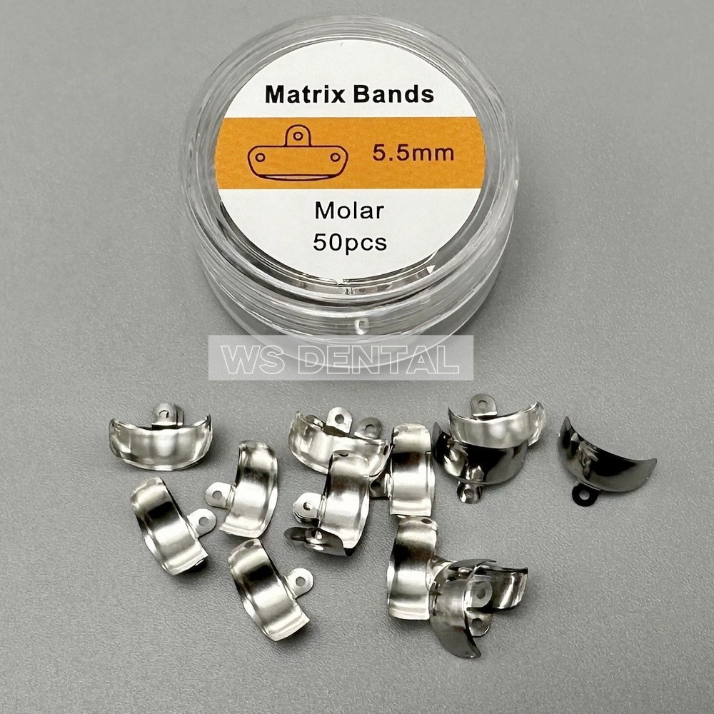 1BOX Dental Sectional Matrix System Contoured Metal Matrices Refill Matrix Bands