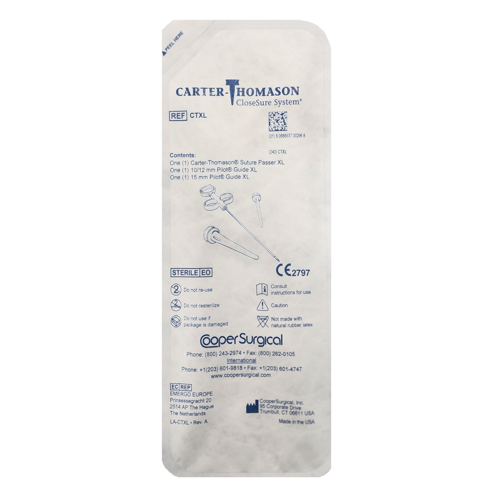*3-Packs* Carter Thomason CloseSure System With Pilot Guide CTXL