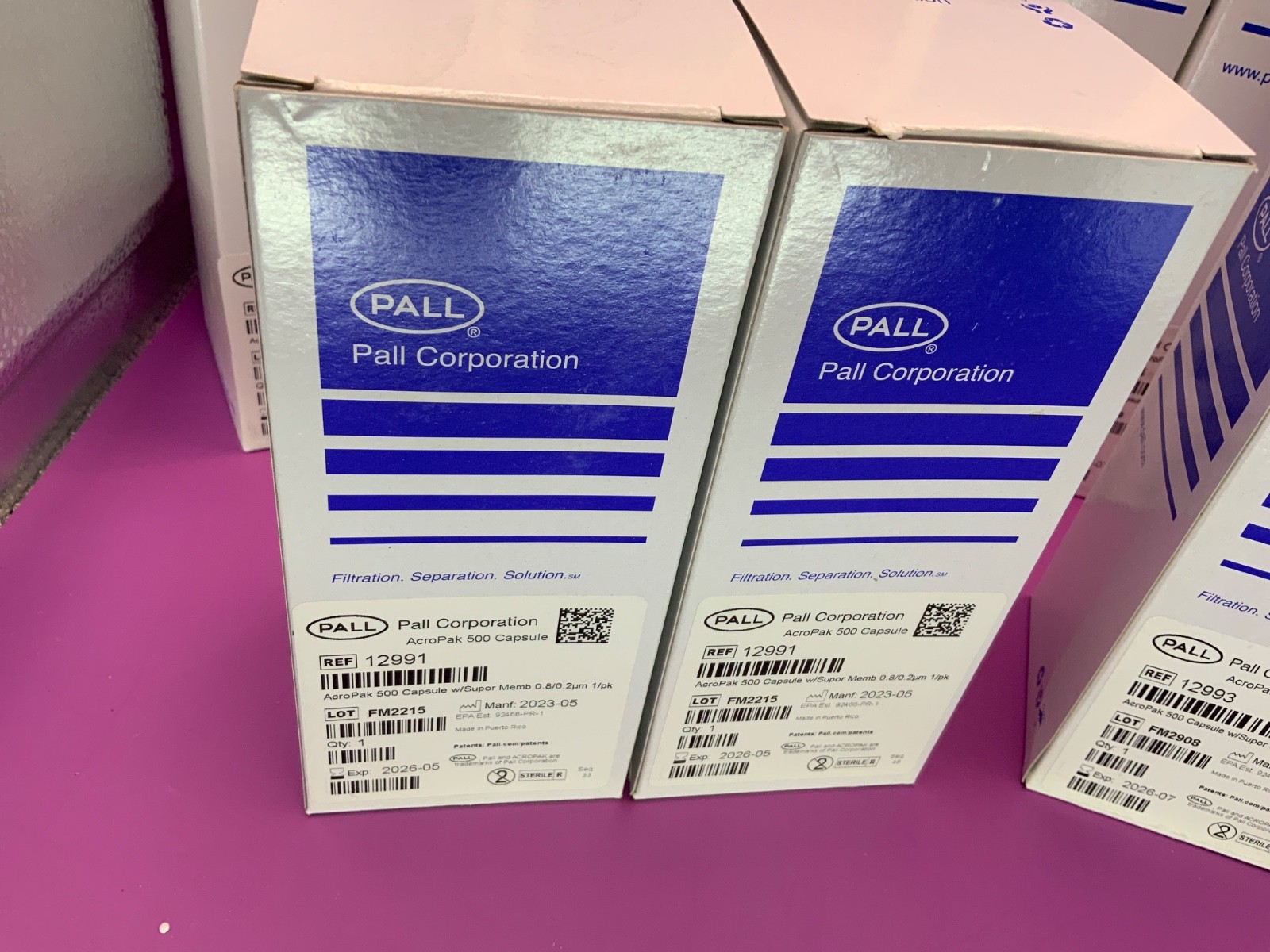 AcroPak 500, 1000, & 1500 capsules with Supor membrane Cytiva Pall
