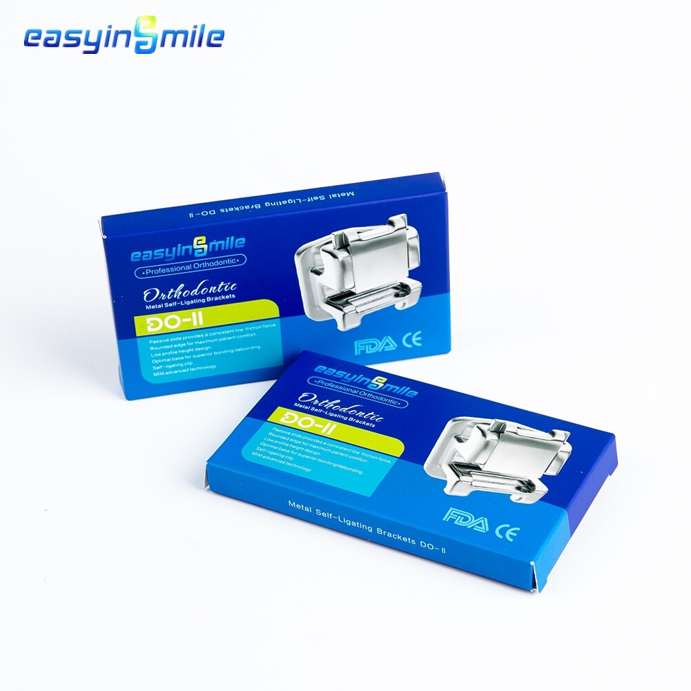 EASYINSMILE Dental Brackets Orthodontic Self-ligating 022 3 MBT/Roth Mini Braces
