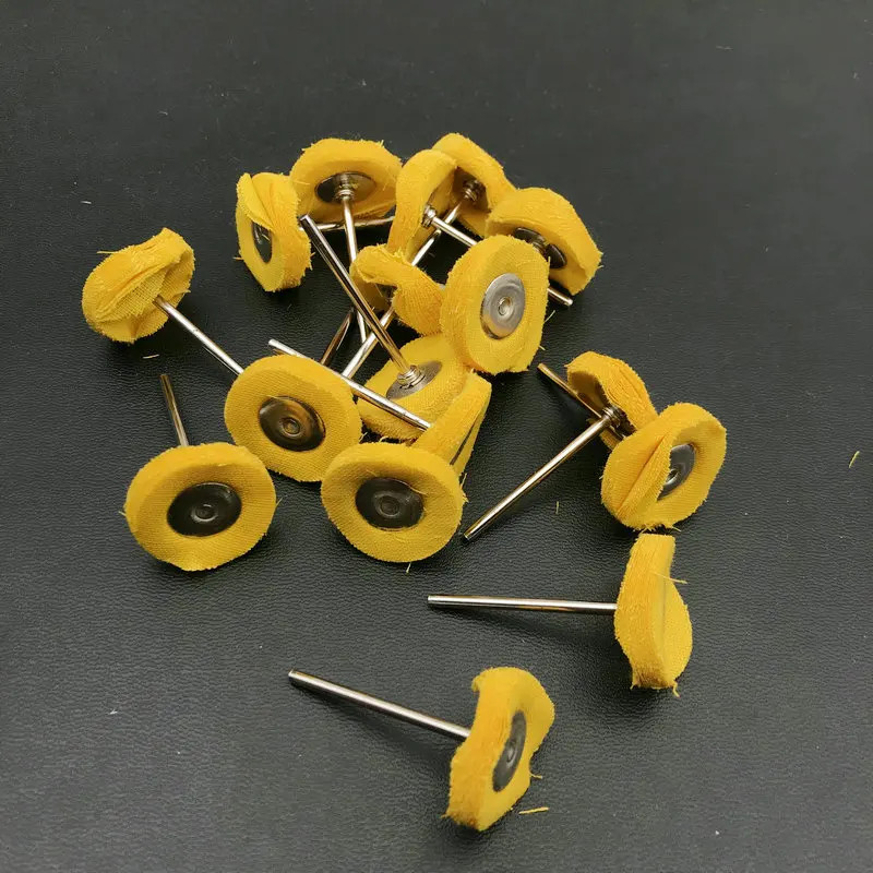 50pc Dental Wool Polishing Wheel Buffing Pad Brush 3/32 2.35mm Lab Rotary Tool