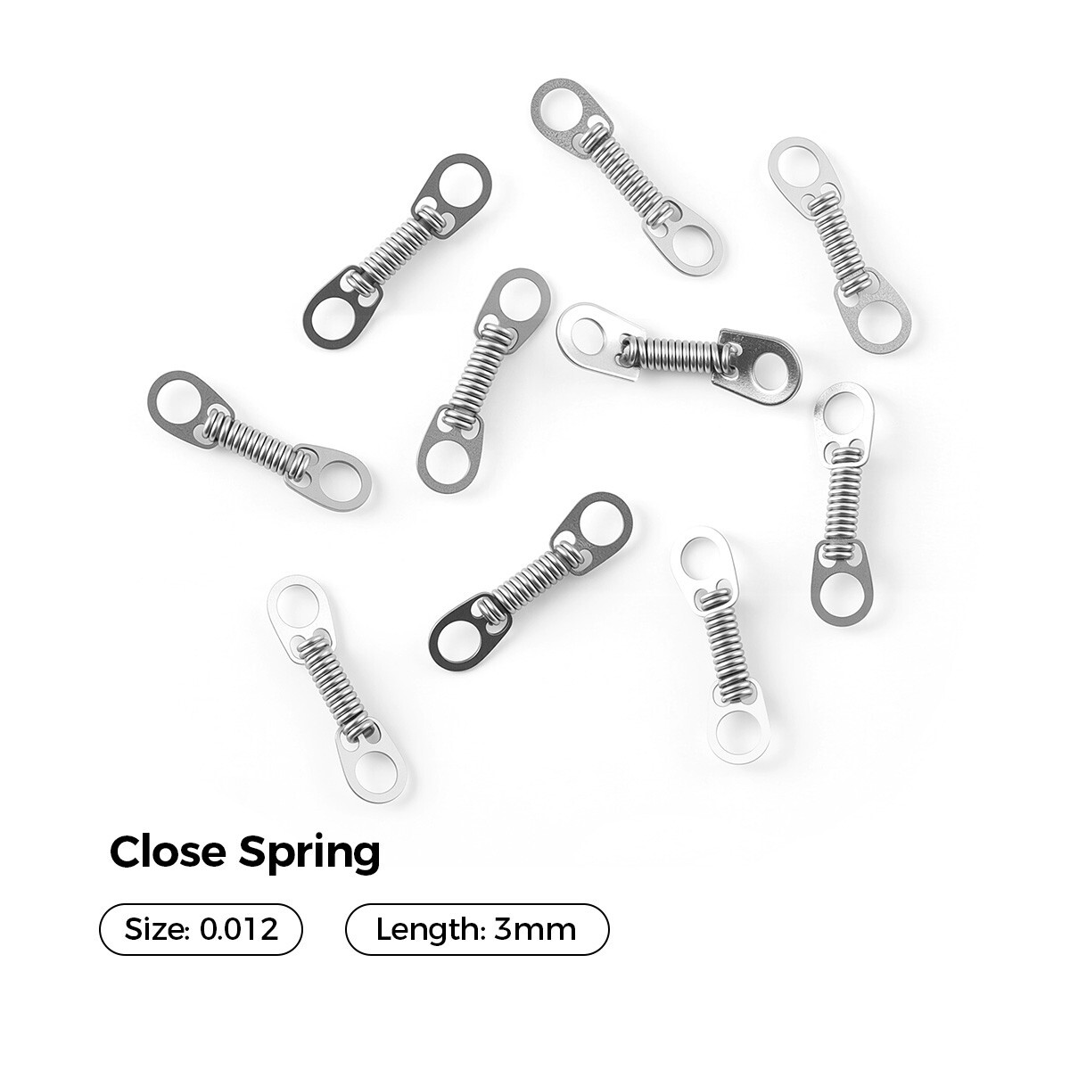 AZDENT Orthodontic Dental Closed Coil Spring 0.010″ 0.012″ 10pcs/Pack 6/9/12mm