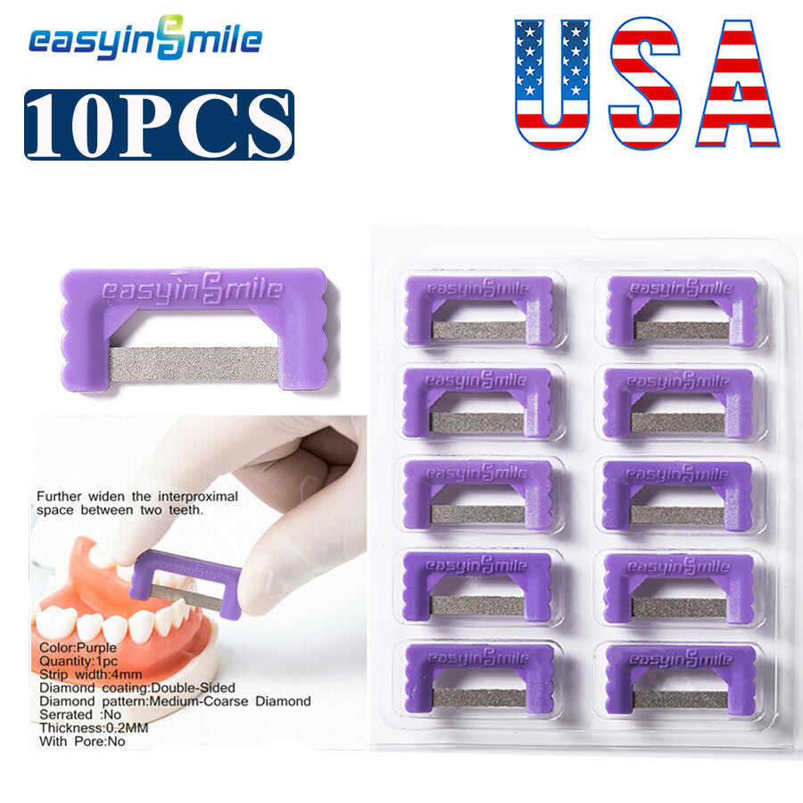 10pc Orthodontic IPR Strip Enamel Reduction Kit Dental Interproximal strip saw