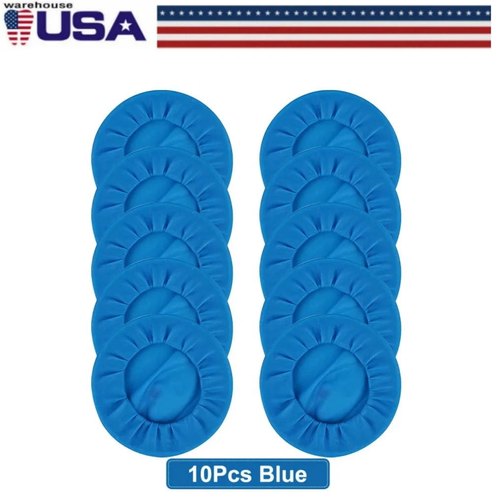 10Pcs Dental Mouth Opener Sterile Soft Rubber Dam Cheek Retractor O Shape Blue