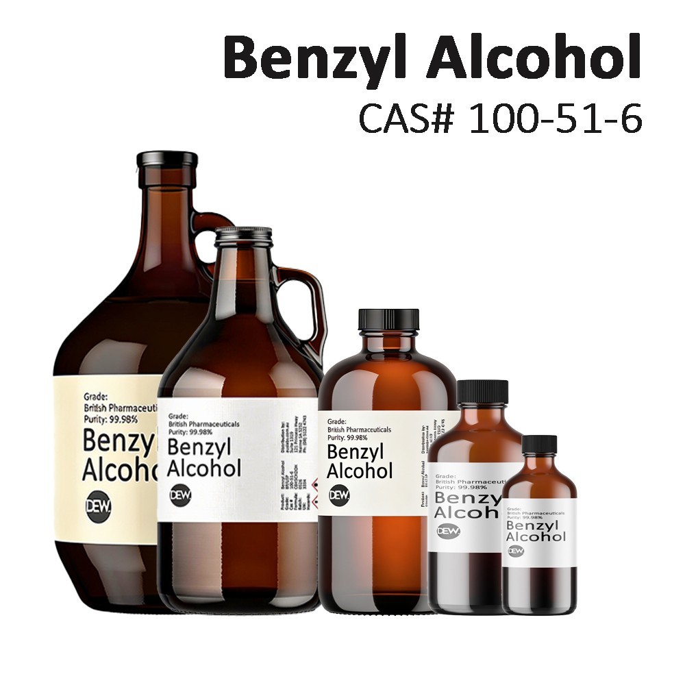 BENZYL ALCOHOL | 99.98% Undiluted |USP Pharmaceutical Grade | Amber Glass