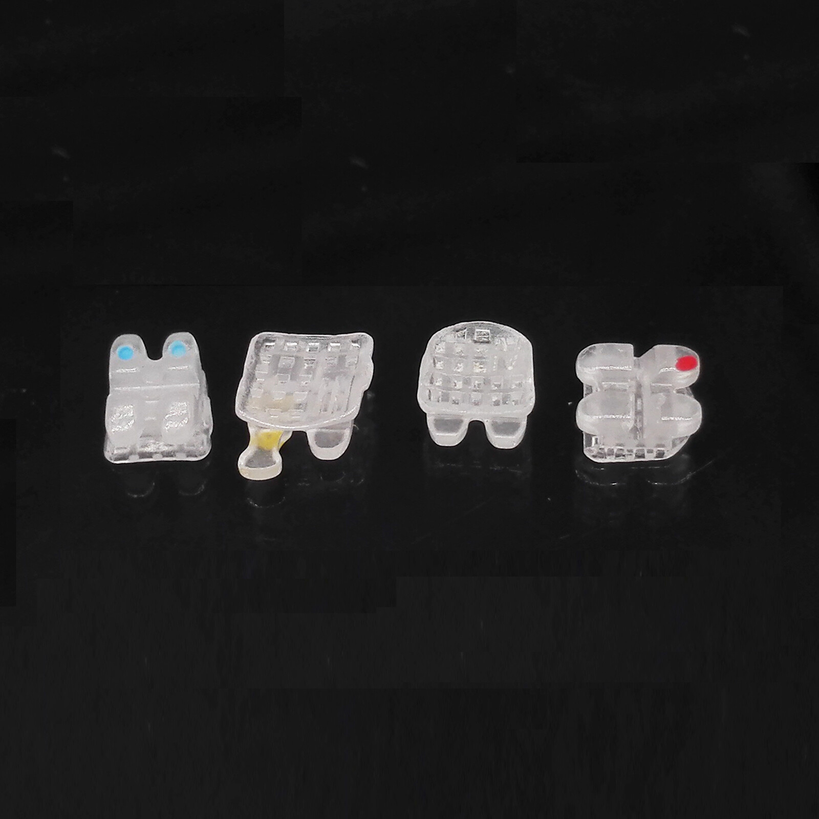 Dental ORMAER Orthodontic Ceramic Brackets Dental MBT Roth 022/018 3/345 Hooks