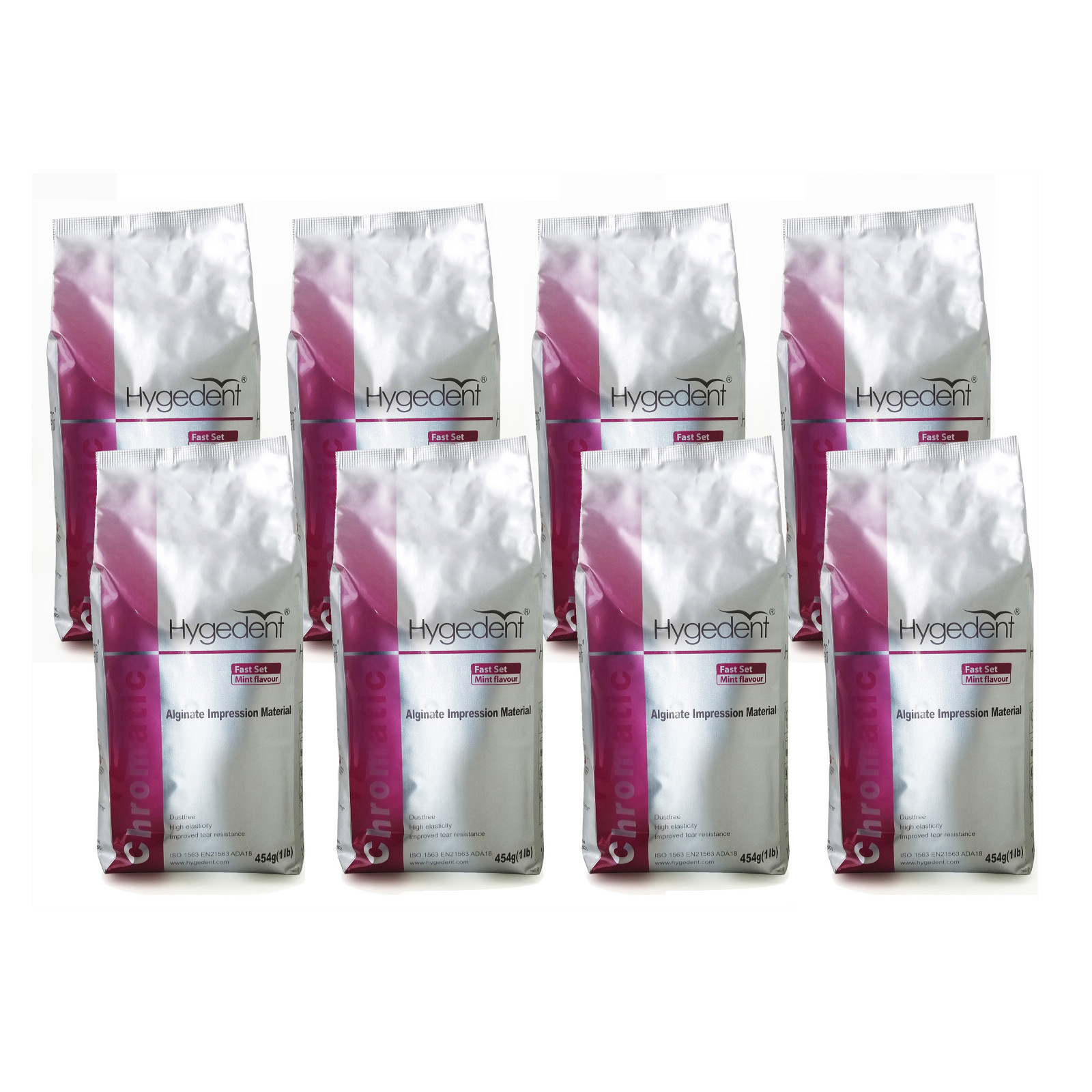 8 Hygedent Chromatic Dental Fast Set Mint Flavored Dust-Free Impression Alginate