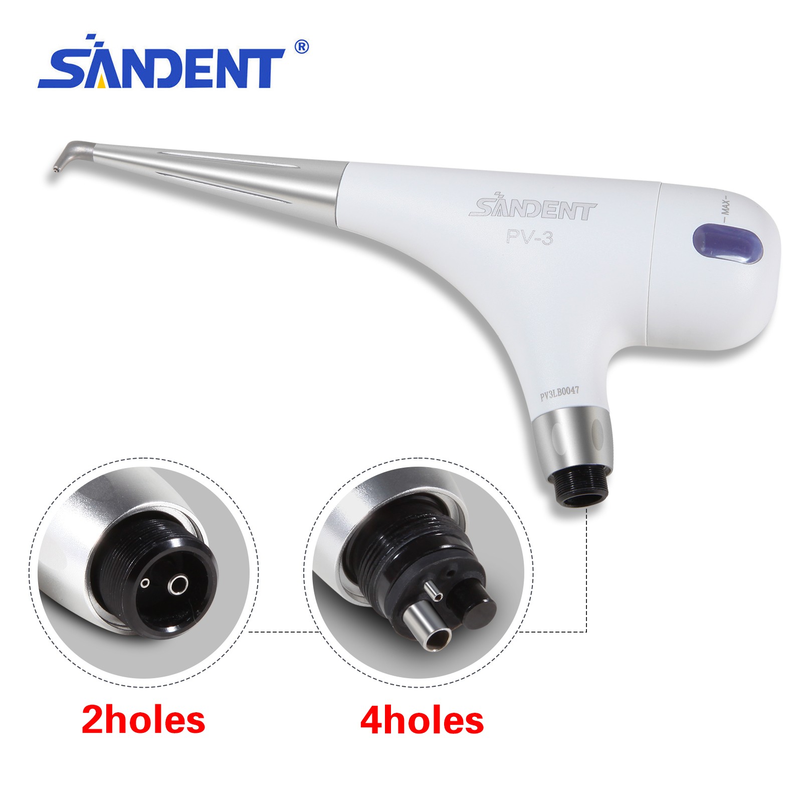 Sale Air Flow Teeth Polishing Polisher Handpiece Hygiene Prophy Jet PV3 2/4holes